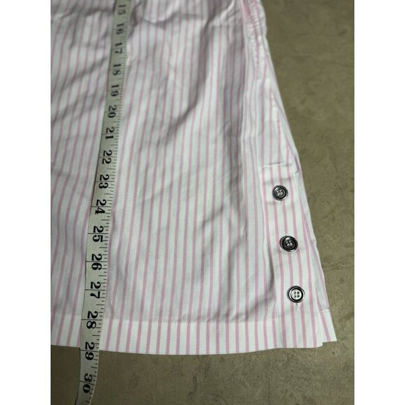 TALBOTS Pink-White Stripe Non-Iron size 18 WP Perfect Tunic - Picture 9 of 9